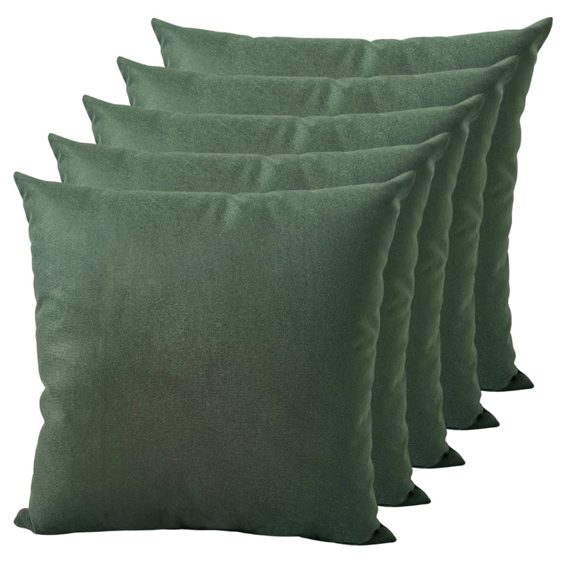 Kit 5 Capas Almofadas 60x60 Suede Luxo Zíper