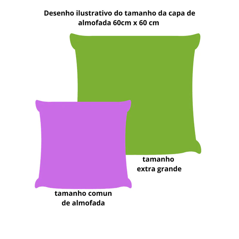 Kit 5 Capas Almofadas 60x60 Suede Luxo Zíper