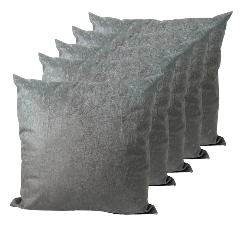 Kit 5 Capas Almofadas 60x60 Suede Luxo Zíper